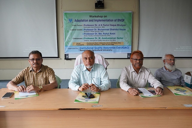 বাকৃবিতে আইকিউএসি আয়োজিত “Adaptation and Implementation of BNQF”  শীর্ষক কর্মশালা অনুষ্ঠিত