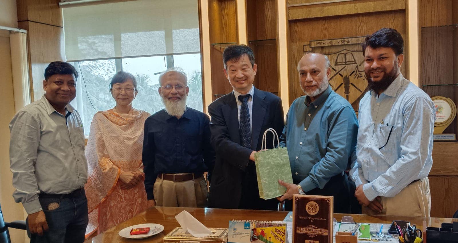 Japanese Professor Visited BAU & Called on BAU Vice-Chancellor