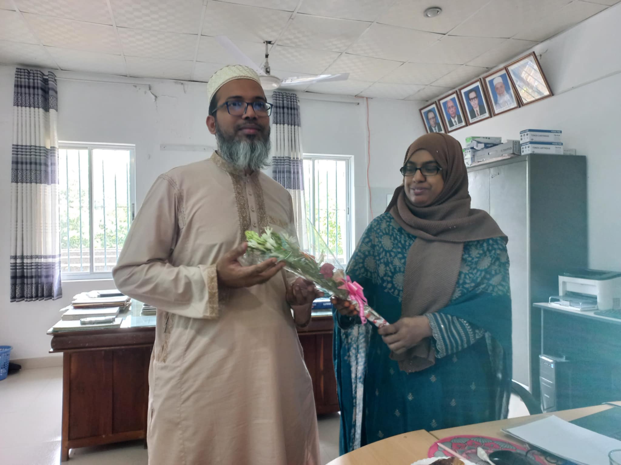 Floral Reception of newly appointed Teacher Md. Saiful Islam