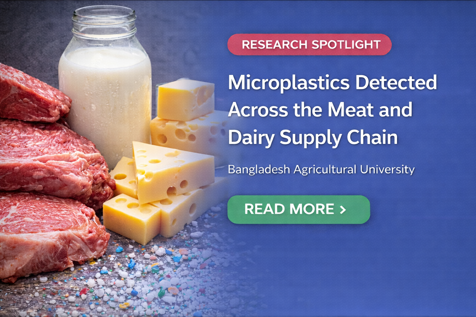 Microplastics Detected Across the Meat and Dairy Supply Chain