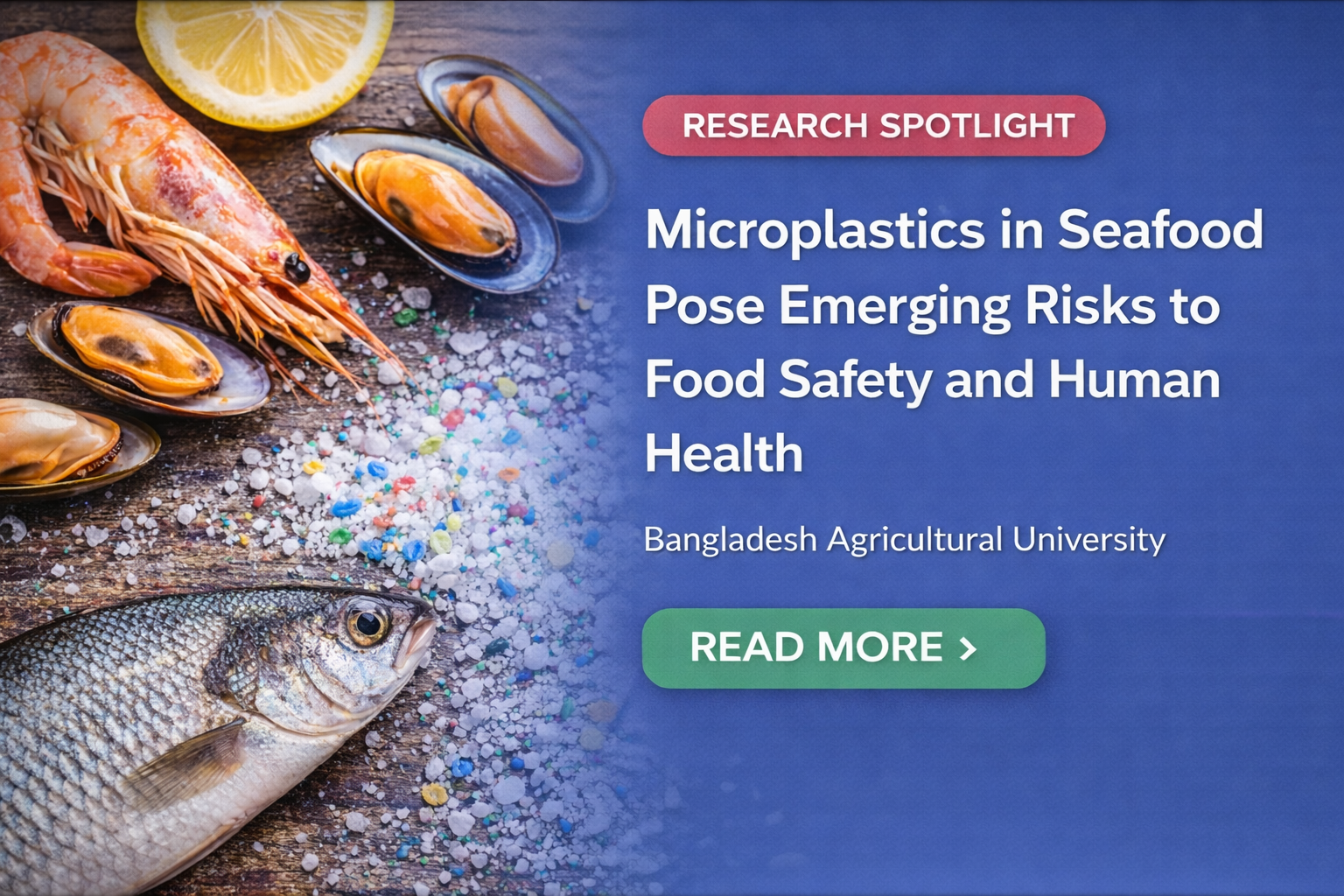 Microplastics in Salt, Seafood and Freshwater Fish Pose Emerging Risks to Food Safety and Human Health